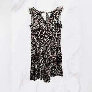 Venus Cheetah Animal Print Romper size Large
